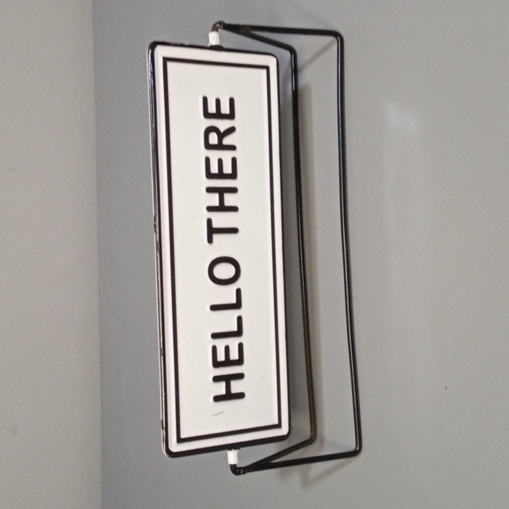 Flipping office sign